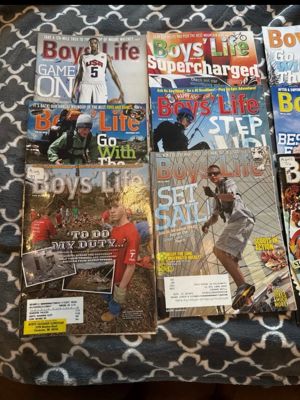 Boys life Magazine Collection - Assorted Color Covers